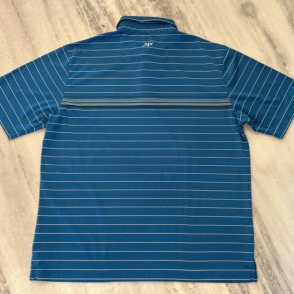 Port Royal Golf Club Hilton Head Golf Performance Polo sz Large in Blue Stripe - Picture 2 of 5